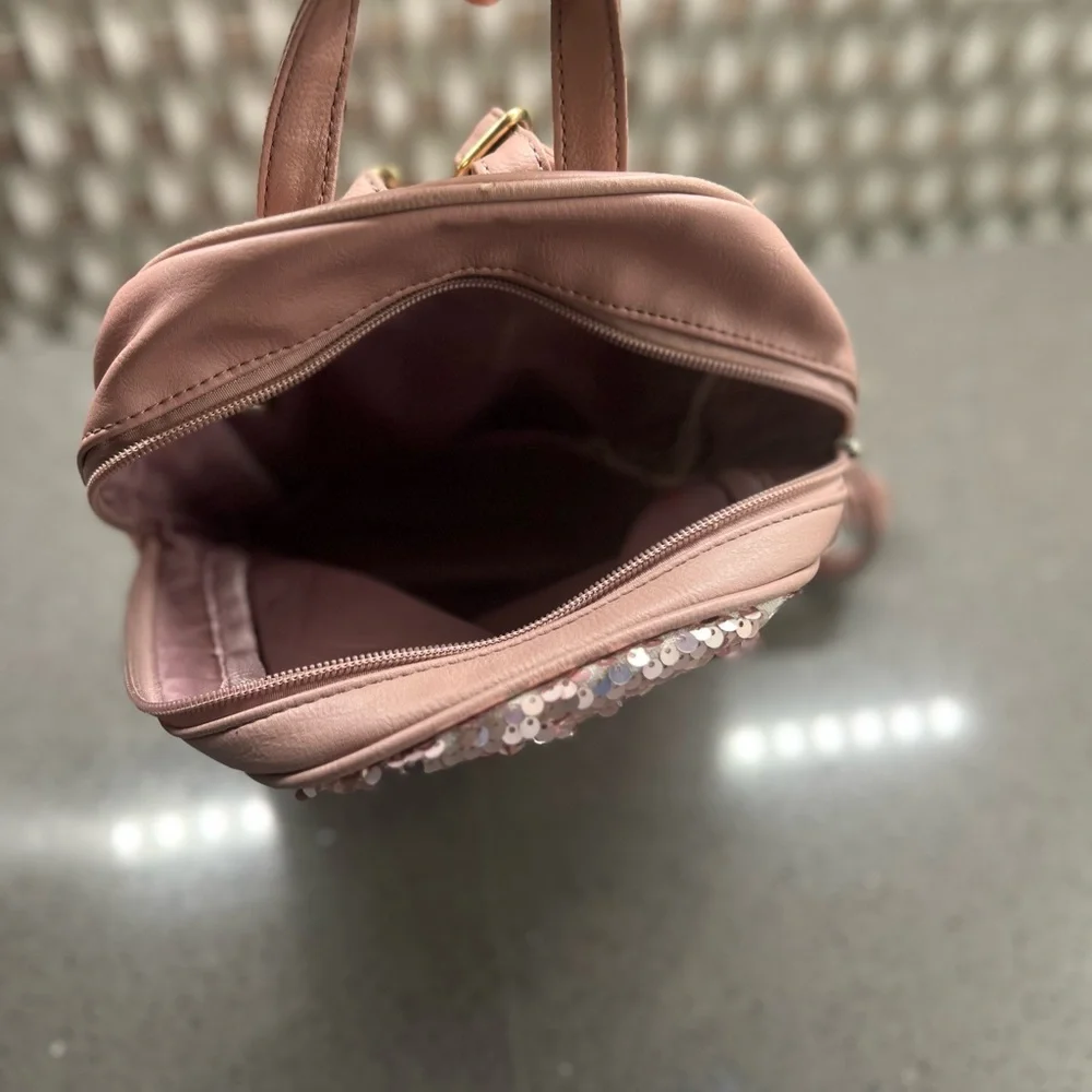 Pink Sequin girls Backpack